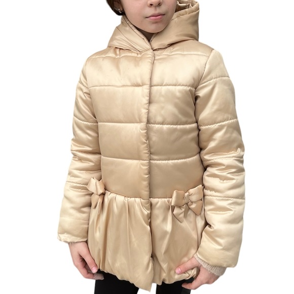 Gymboree Gold Satin Puffer Jacket - Picture 2 of 7